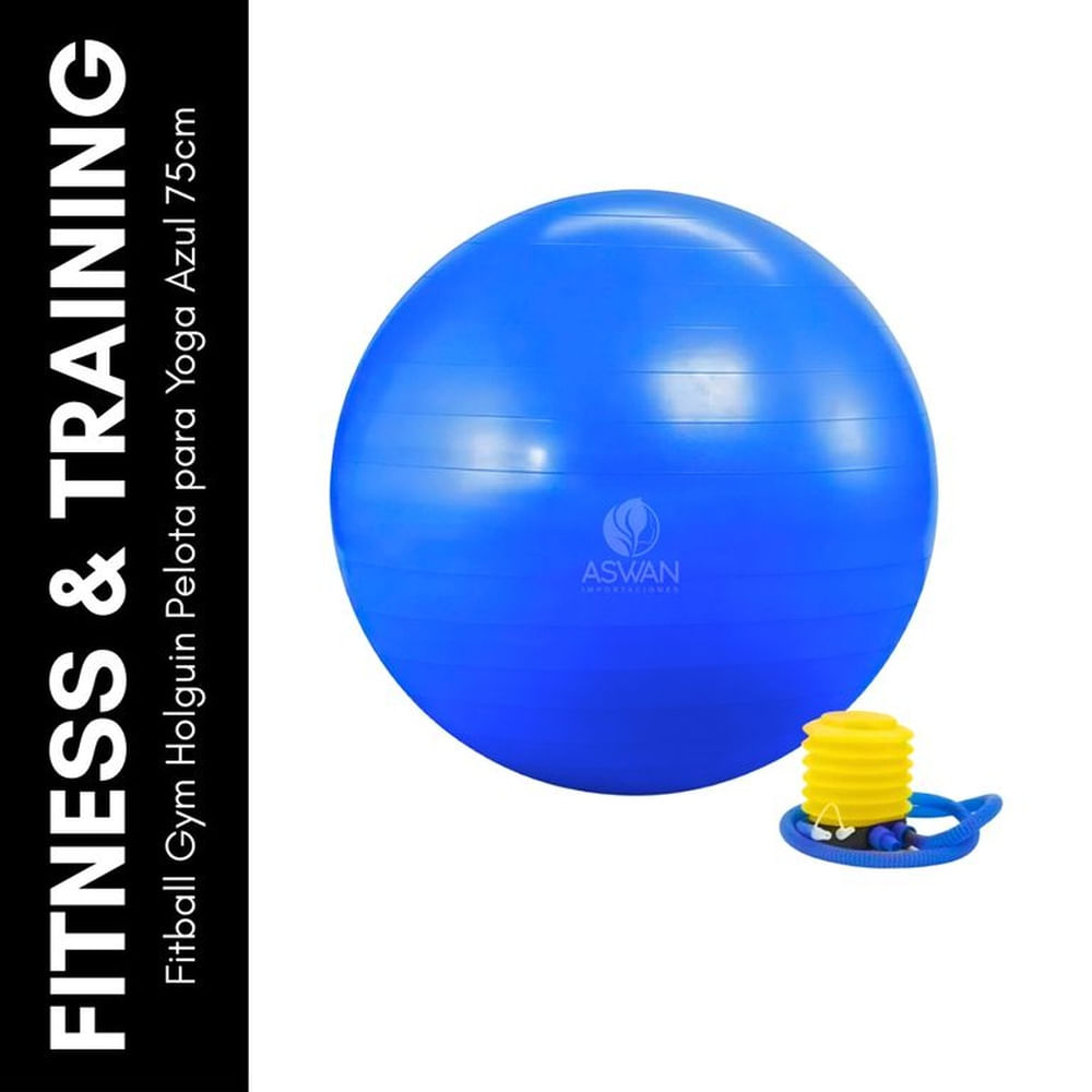 Fitball Gym Holguin Pelota para Yoga Azul 75 cm