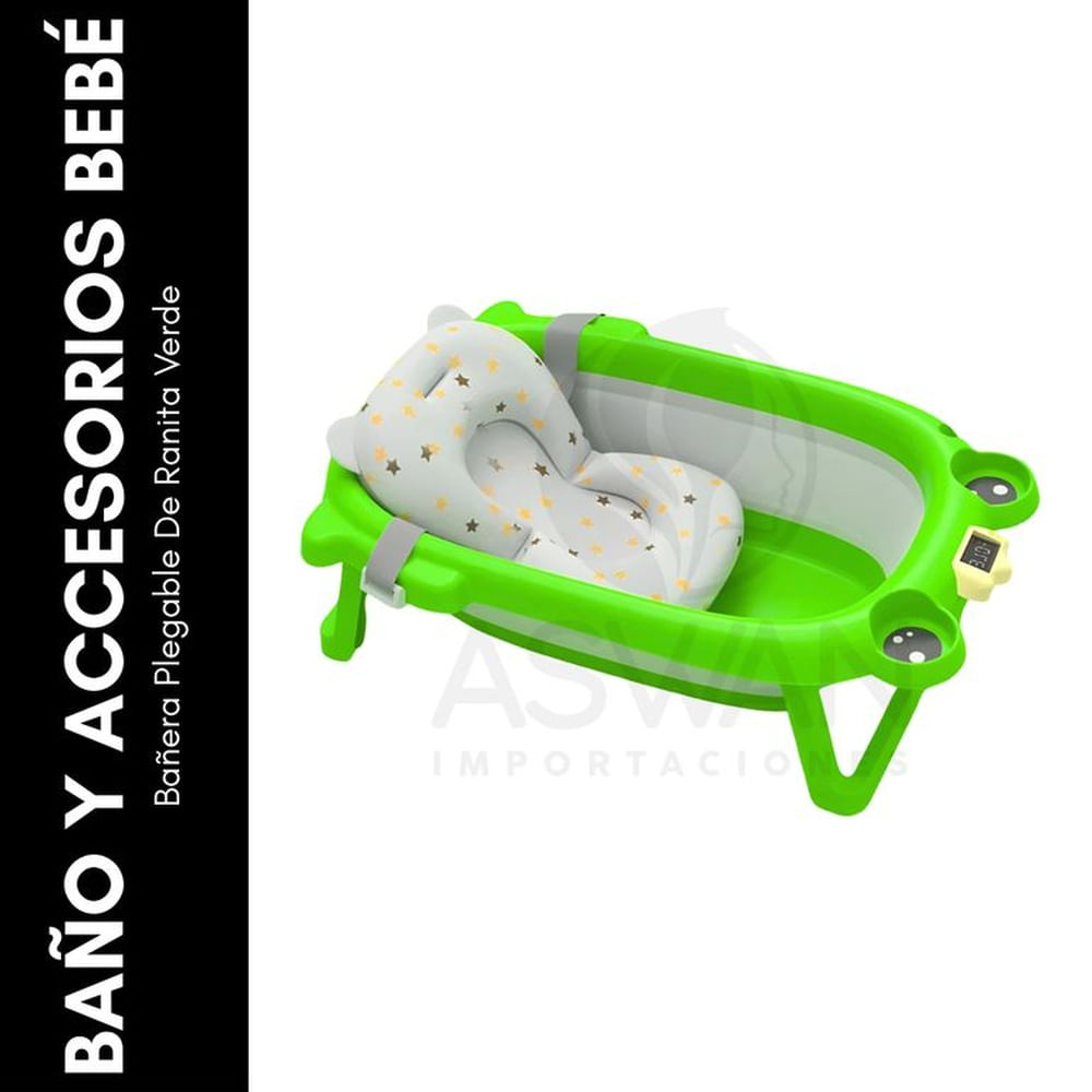 Bañera Plegable De Ranita Verde