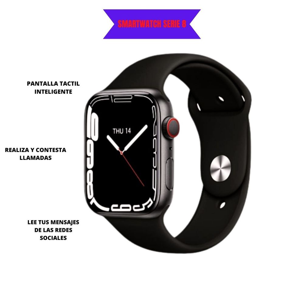 Smartwatch Serie 7 Pro Max Negro Smartwatch Serie 8 Pro Max Negro Smartwatch Serie 7 Pro Max Negro Smartwatch Serie 8 Pro Max Negro