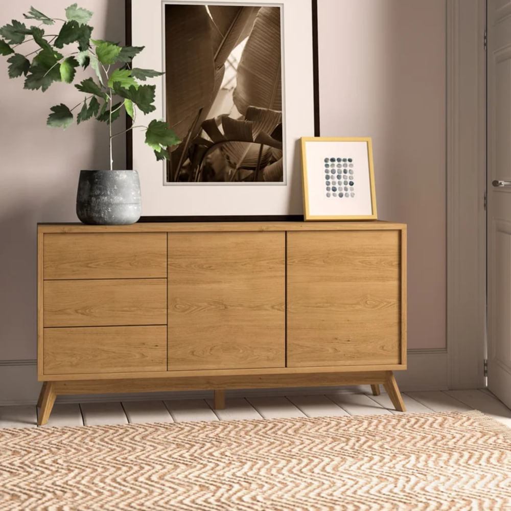 Recibidor Contemporáneo Escalar Marrón 145 cm Recibidor Contemporáneo Escalar Marrón 145 cm