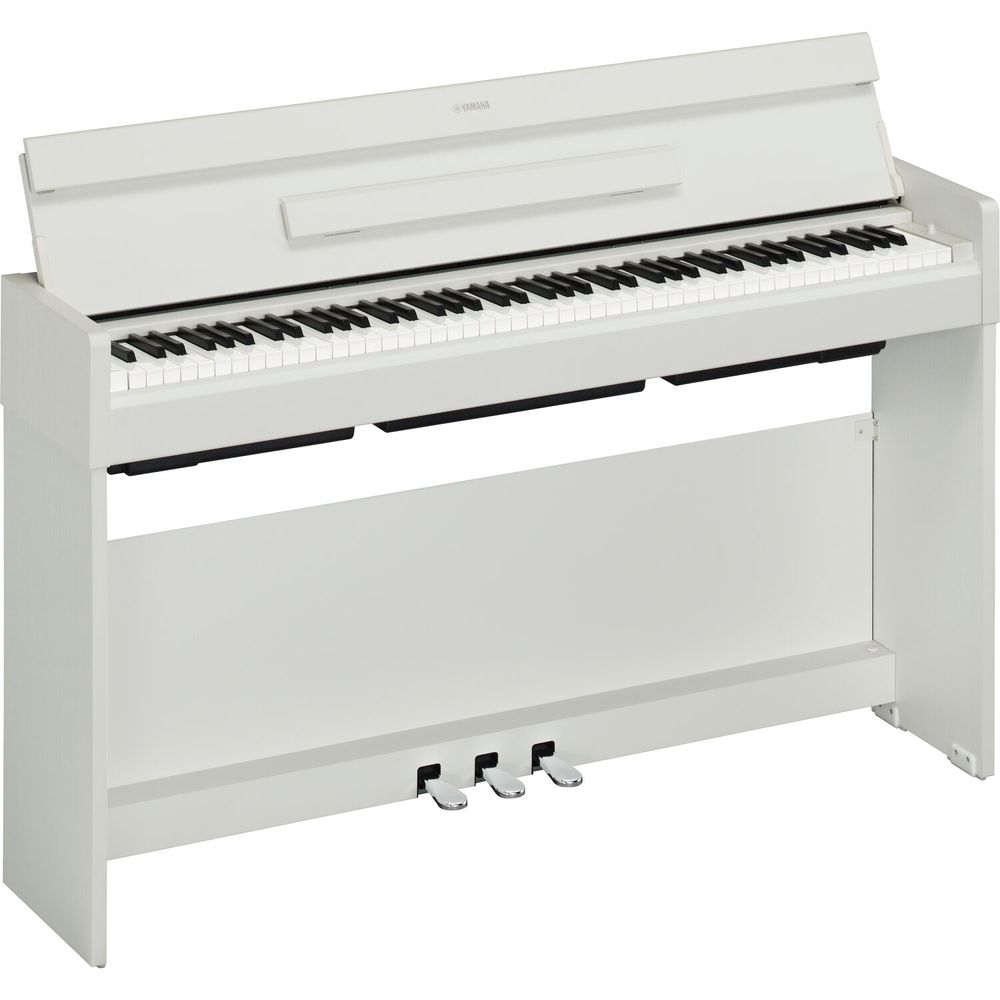 Piano Digital de Consola Yamaha Arius Ydp S35 de 88 Teclas con Cuerpo Delgado Nogal Blanco 1690317-REG Piano Digital de Consola Yamaha Arius Ydp S35 de 88 Teclas con Cuerpo Delgado Nogal Blanco 1690317-REG