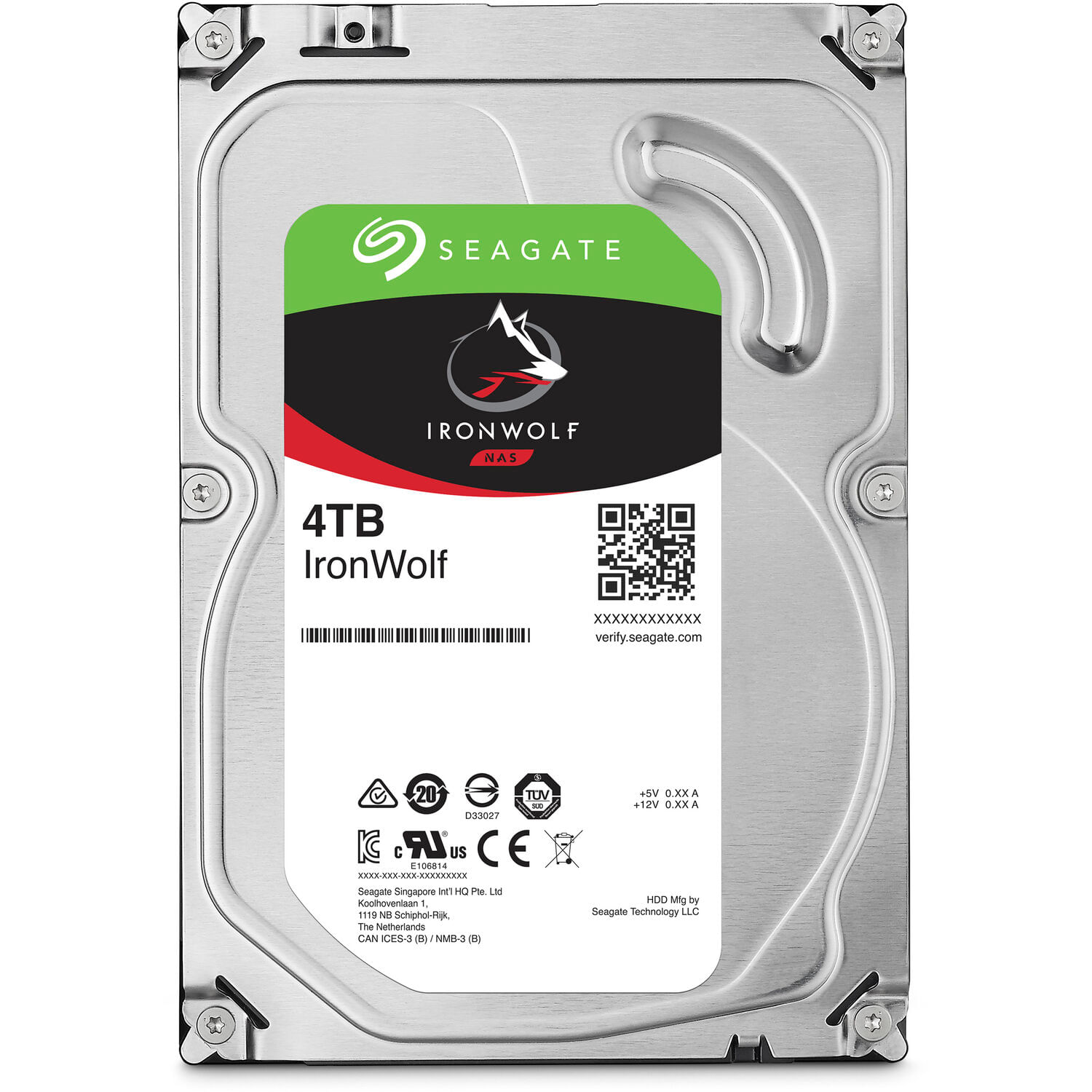 Disco Duro Interno Nas Seagate Ironwolf de 4Tb 5400 Rpm y Sata Iii de 3.5