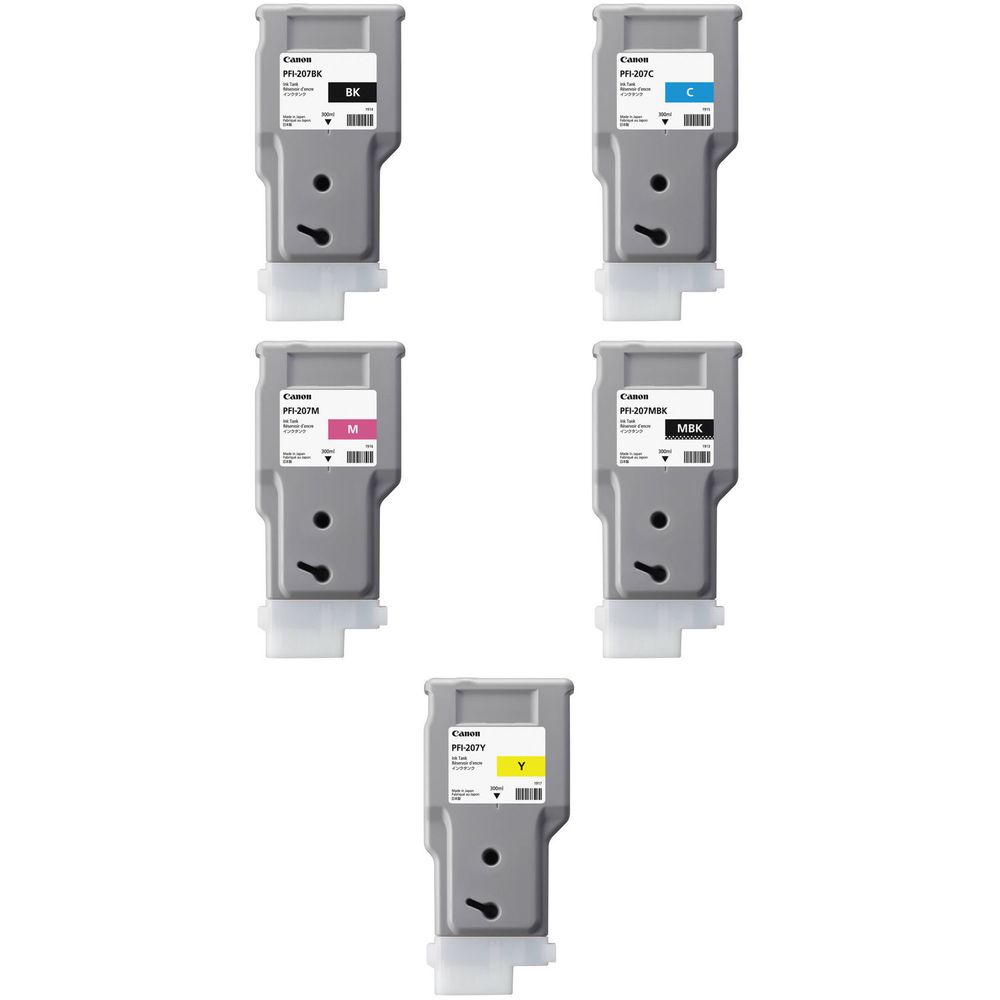 Kit de Cartuchos de Tinta Canon Pfi 207 1473126-REG Kit de Cartuchos de Tinta Canon Pfi 207 1473126-REG