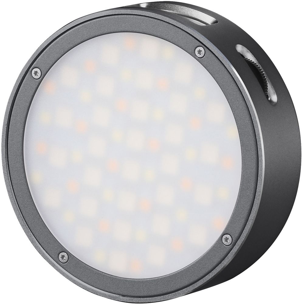 Luz Led Magnética Redonda Godox Mini Rgb Gris 1553206-REG Luz Led Magnética Redonda Godox Mini Rgb Gris 1553206-REG