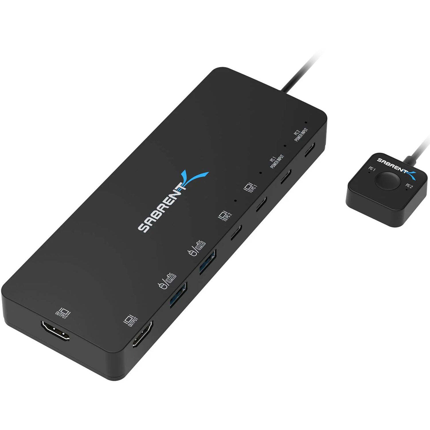 Kvm Switch Dual Sabrent de 2 Puertos Usb Tipo C