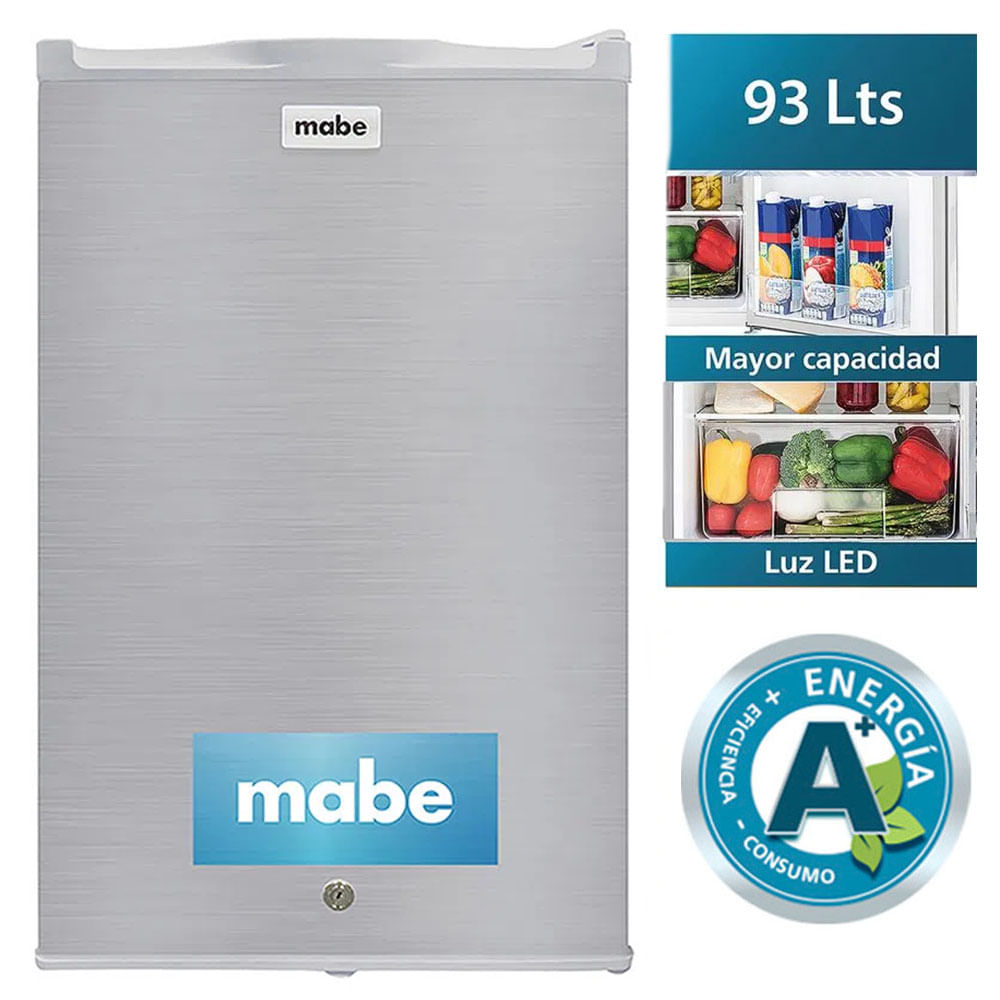 Frigobar Mabe Inox RMF04PRX0 de 93L Frigobar Mabe Inox RMF04PRX0 de 93L