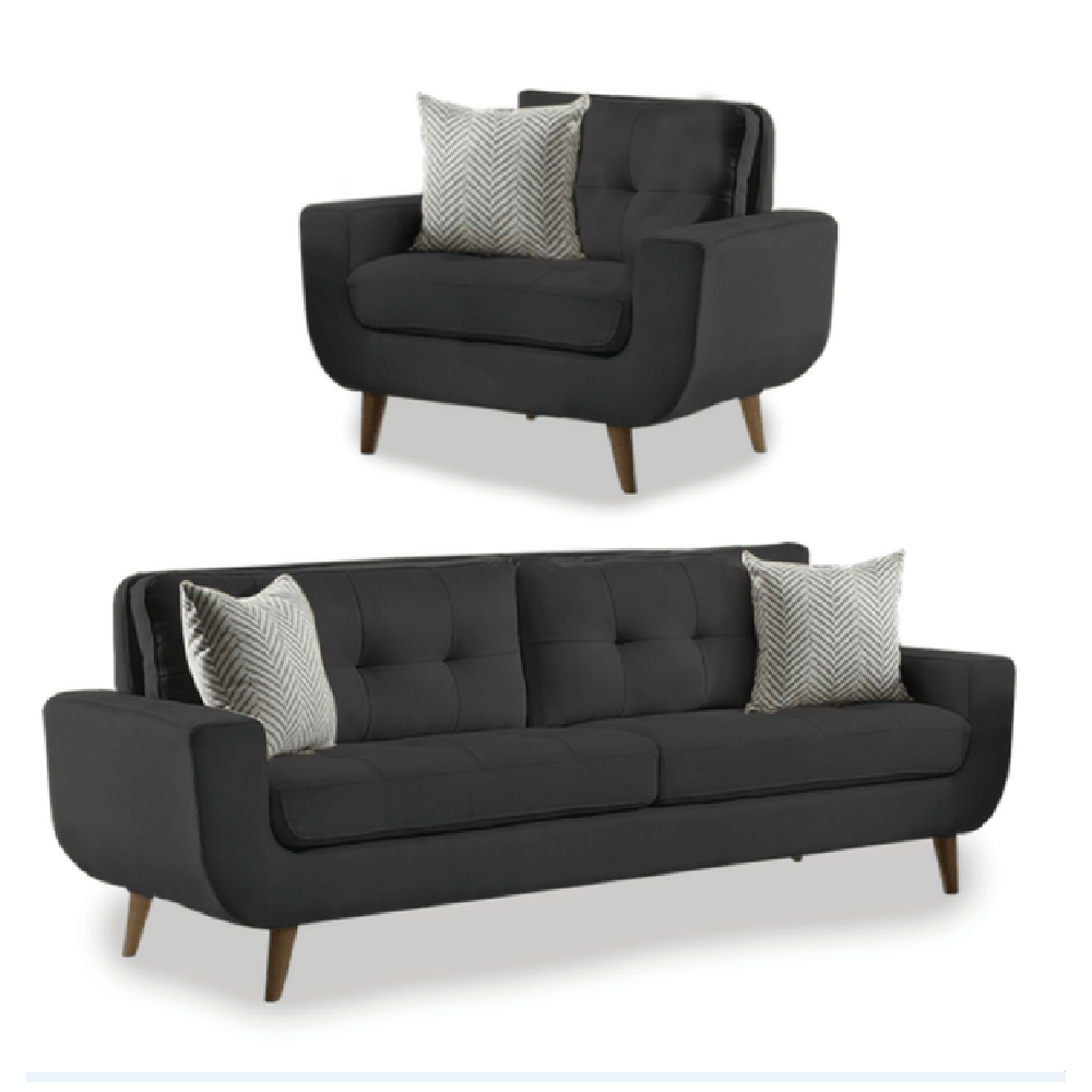 Juego de Sala 3 1 Kayruth Alto Hogar Negro Juego de Sala 3 1 Kayruth Alto Hogar Negro