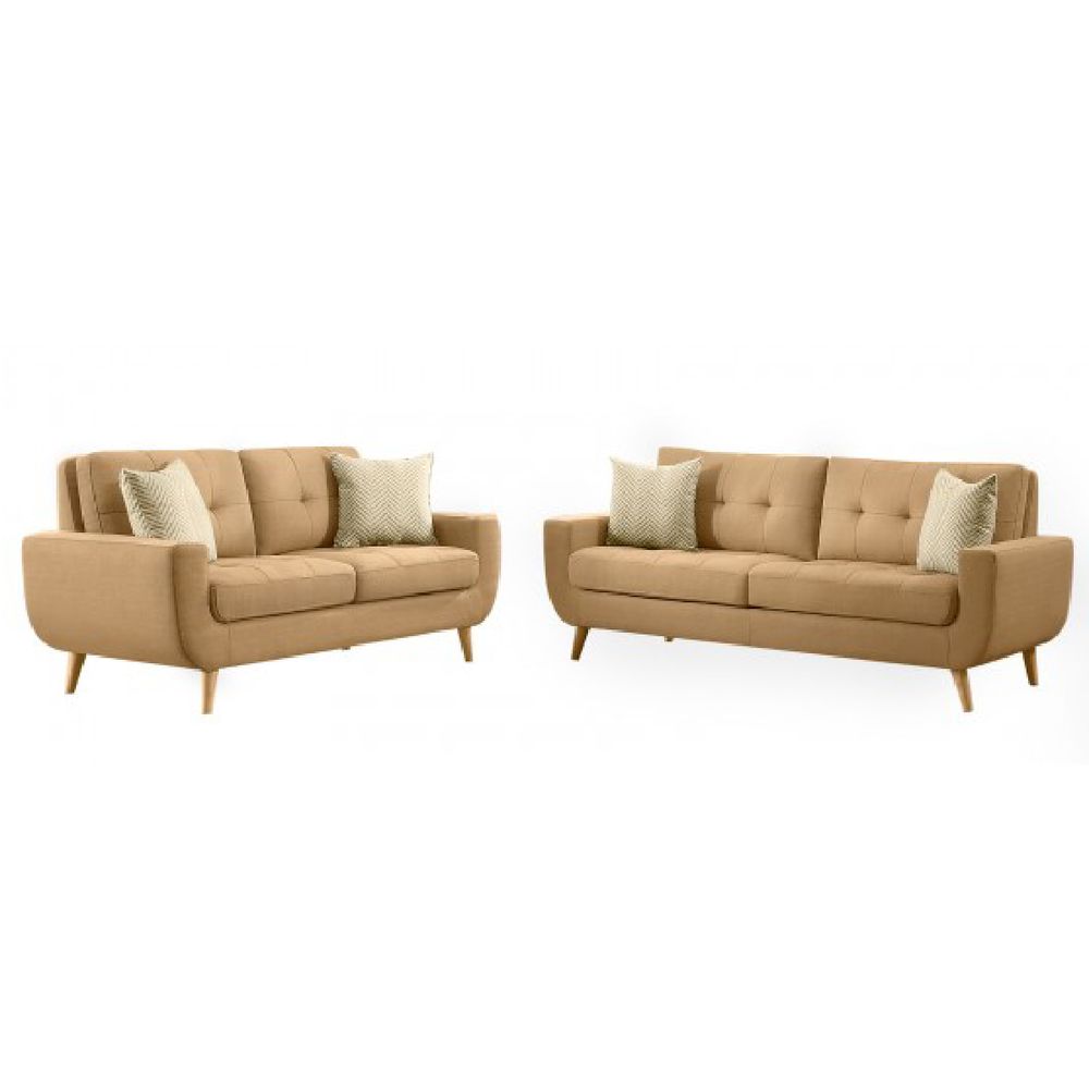 Juego de Sala Alto Hogar 3 2 Kayruth Beige Juego de Sala Alto Hogar 3 2 Kayruth Beige