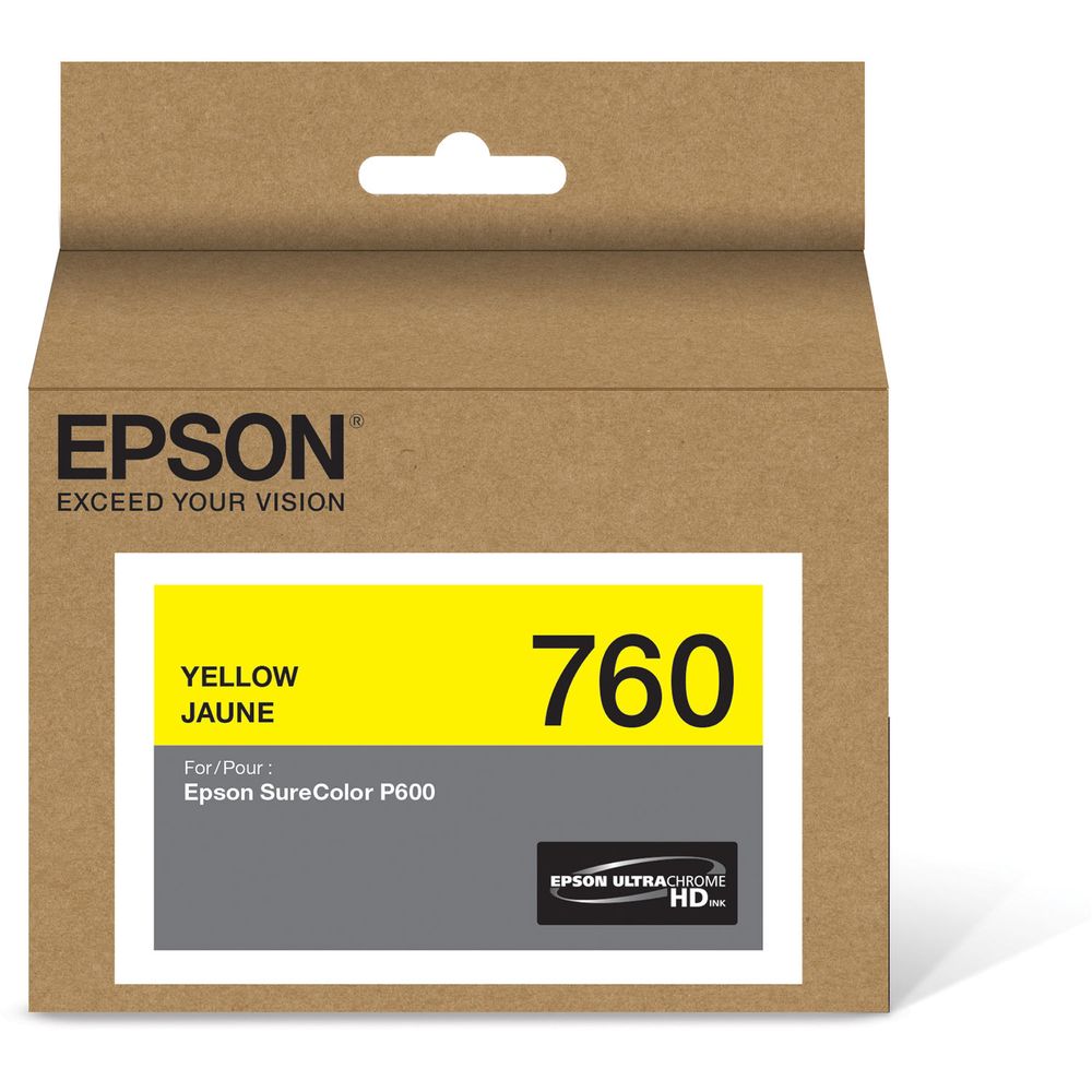 Cartucho de Tinta Epson Ultrachrome Hd T760 Amarillo 1110646-REG Cartucho de Tinta Epson Ultrachrome Hd T760 Amarillo 1110646-REG