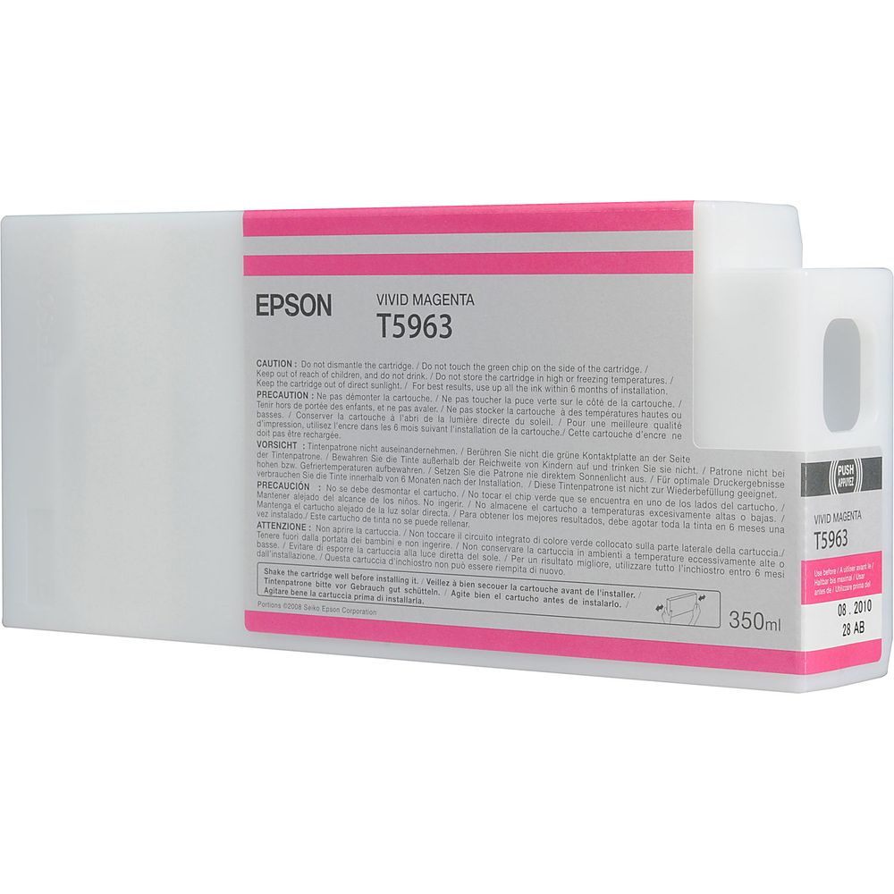Cartucho de Tinta Epson T596300 Ultrachrome Hdr Vivid Magenta para Impresoras Stylus Pro Seleccionad 587319-REG Cartucho de Tinta Epson T596300 Ultrachrome Hdr Vivid Magenta para Impresoras Stylus Pro Seleccionad 587319-REG