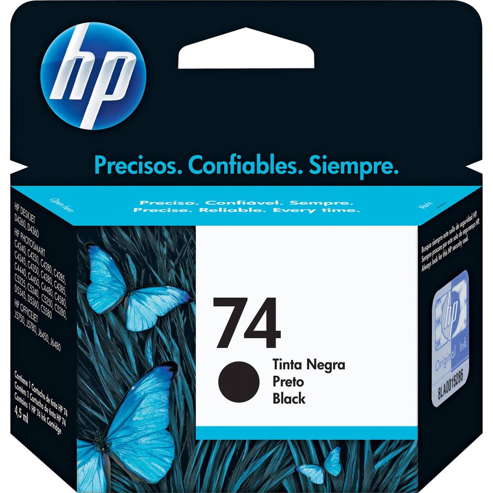 Cartucho de Tinta Negra Hp 74 523020-REG Cartucho de Tinta Negra Hp 74 523020-REG