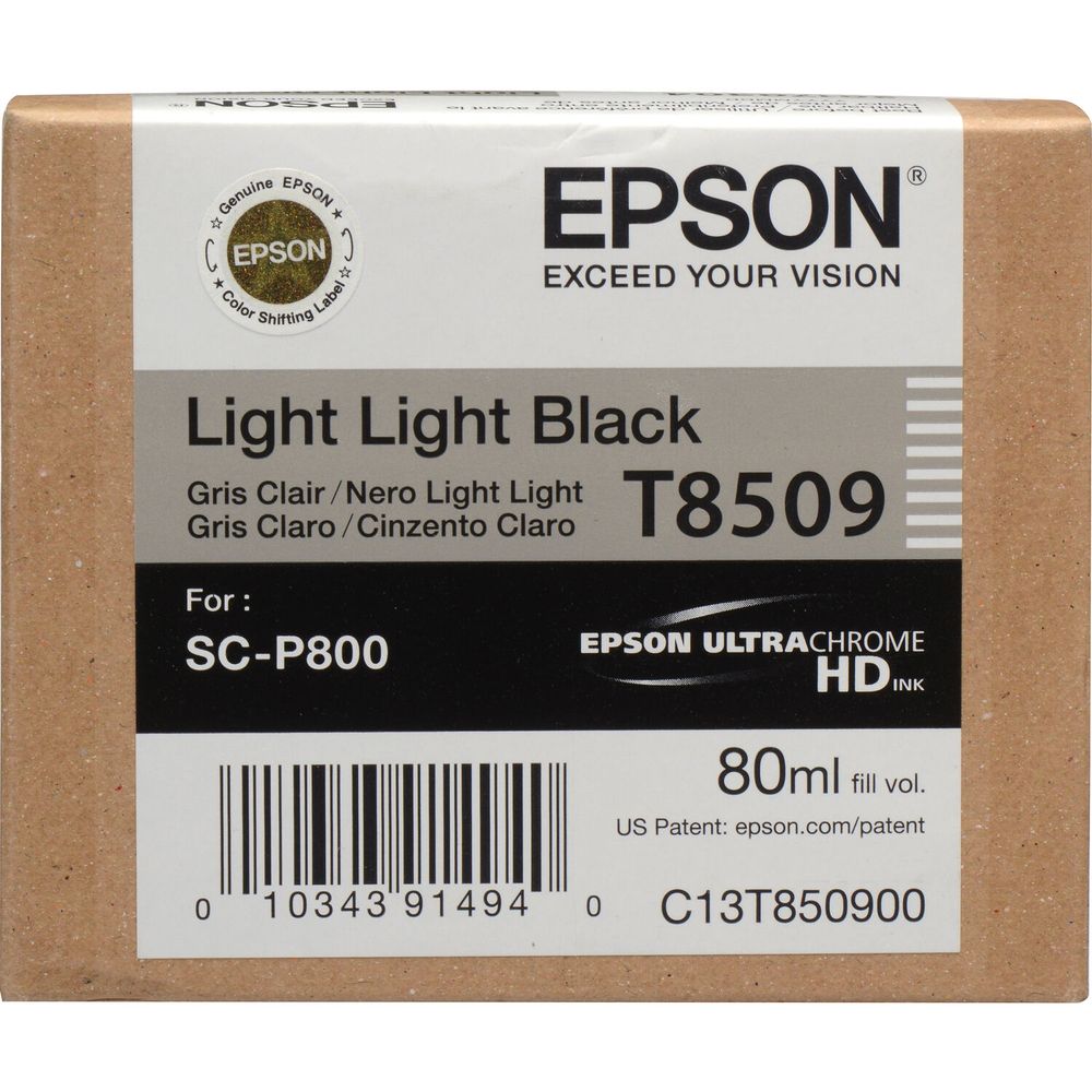 Cartucho de Tinta Epson T850900 Ultrachrome Hd Light Light Black 80 Ml 1141508-REG Cartucho de Tinta Epson T850900 Ultrachrome Hd Light Light Black 80 Ml 1141508-REG