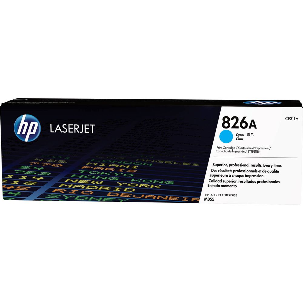 Cartucho de Tóner Hp Laserjet 826A Cyan 1091476-REG Cartucho de Tóner Hp Laserjet 826A Cyan 1091476-REG