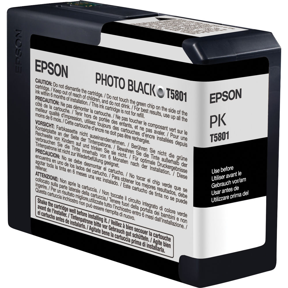 Cartucho de Tinta Epson Ultrachrome K3 Photo Black 80 Ml 460278-REG Cartucho de Tinta Epson Ultrachrome K3 Photo Black 80 Ml 460278-REG