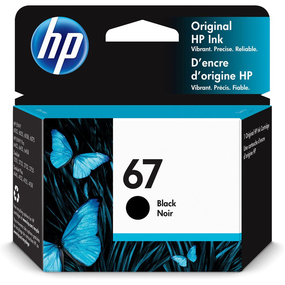 Cartucho de Tinta Negra Hp 67 para Impresoras Selectas Envy y Deskjet 1570729-REG Cartucho de Tinta Negra Hp 67 para Impresoras Selectas Envy y Deskjet 1570729-REG