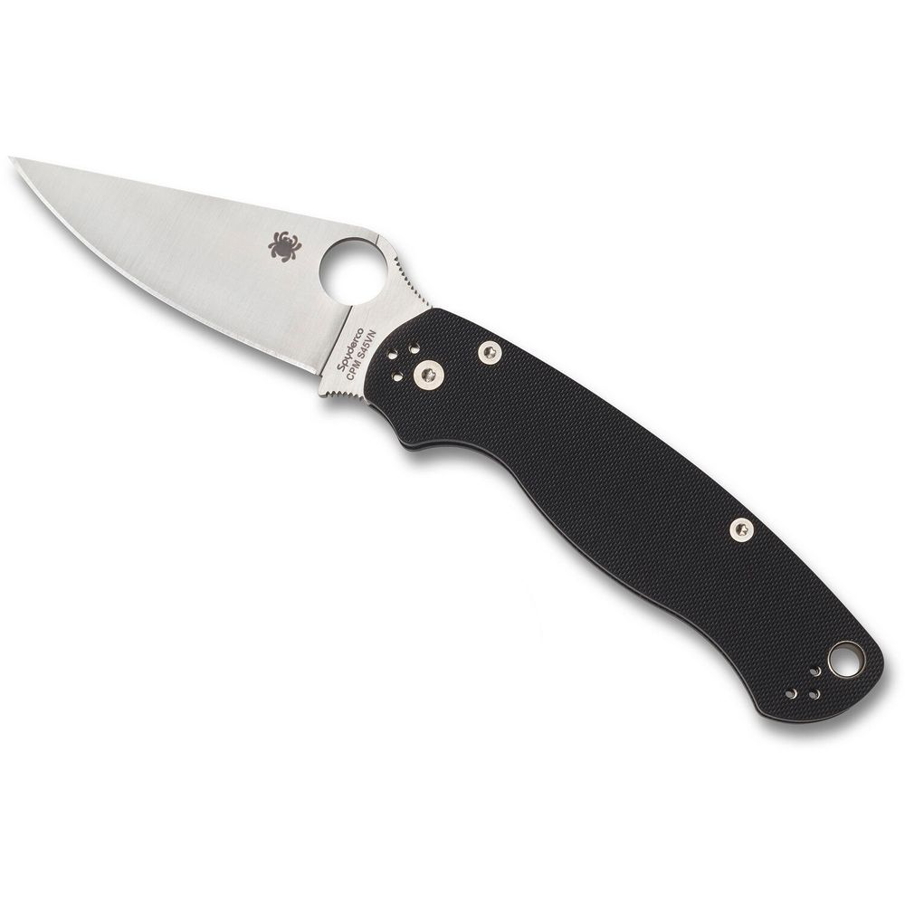 Navaja Plegable Spyderco para Military 2 Hoja Satinada Mango Negro 1754398-REG Navaja Plegable Spyderco para Military 2 Hoja Satinada Mango Negro 1754398-REG