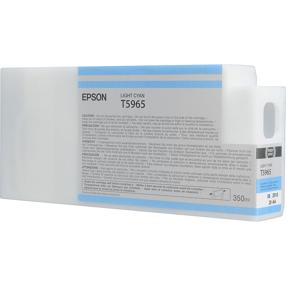 Cartucho de Tinta Epson Ultrachrome Hdr T596500 Light Cyan para Impresoras Stylus Pro Seleccionadas 587323-REG Cartucho de Tinta Epson Ultrachrome Hdr T596500 Light Cyan para Impresoras Stylus Pro Seleccionadas 587323-REG