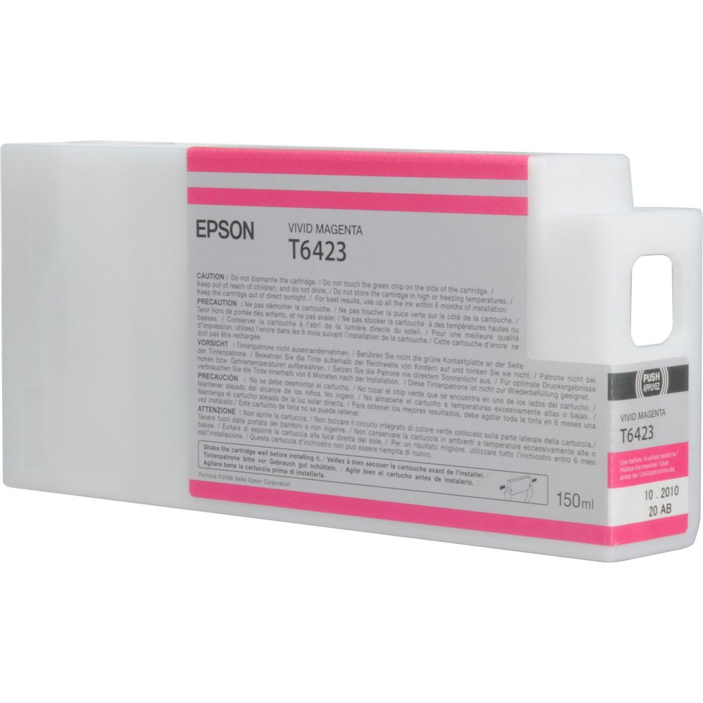 Cartucho de Tinta Epson T642300 Ultrachrome Hdr Vivid Magenta para Impresoras Stylus Pro Seleccionad 587279-REG Cartucho de Tinta Epson T642300 Ultrachrome Hdr Vivid Magenta para Impresoras Stylus Pro Seleccionad 587279-REG