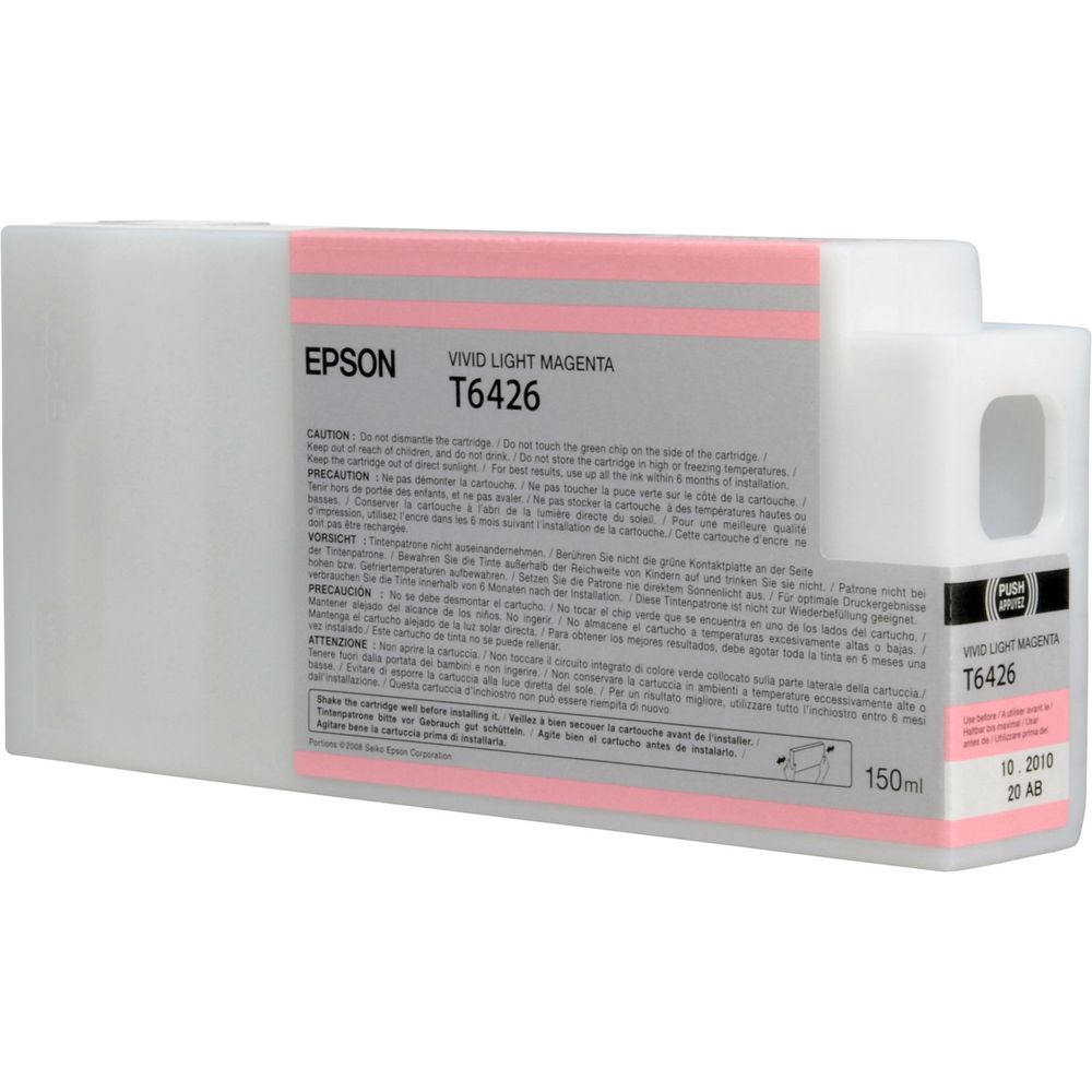 Cartucho de Tinta Epson Ultrachrome Hdr T642600 Vivid Light Magenta para Impresoras Stylus Pro Selec 587283-REG Cartucho de Tinta Epson Ultrachrome Hdr T642600 Vivid Light Magenta para Impresoras Stylus Pro Selec 587283-REG