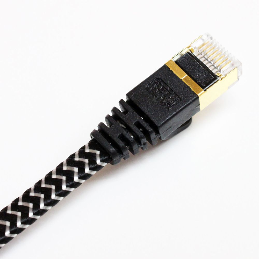 Cable de Parche Ethernet Trenzado Ultra Plano Tera Grand Cat 7 10Gb 3 ...