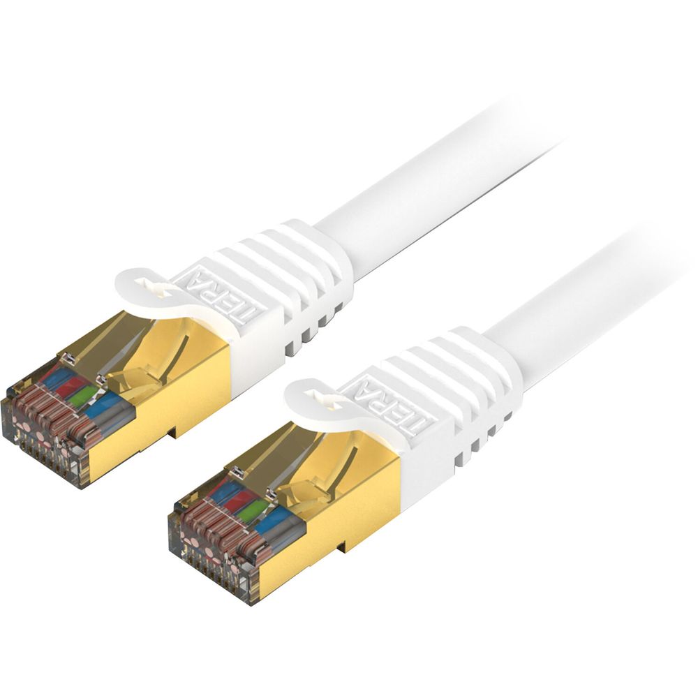 Cable Tera Grand Premium Cat 7 Double Shielded 10Gb 600 Mhz Blanco 7 1017973-REG Cable Tera Grand Premium Cat 7 Double Shielded 10Gb 600 Mhz Blanco 7 1017973-REG
