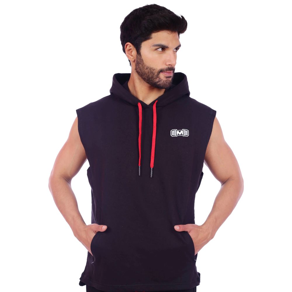 Polera Manga Cero Negro y Rojo Muscle Museum con Bolsillo Delantero con Cierre para Hombre Polera Manga Cero Muscle Museum con Bolsillo Delantero con Cierre Color Negro con Rojo Talla S Polera Manga Cero Negro y Rojo Muscle Museum con Bolsillo Delantero con Cierre para Hombre Polera Manga Cero Muscle Museum con Bolsillo Delantero con Cierre Color Negro con Rojo Talla S