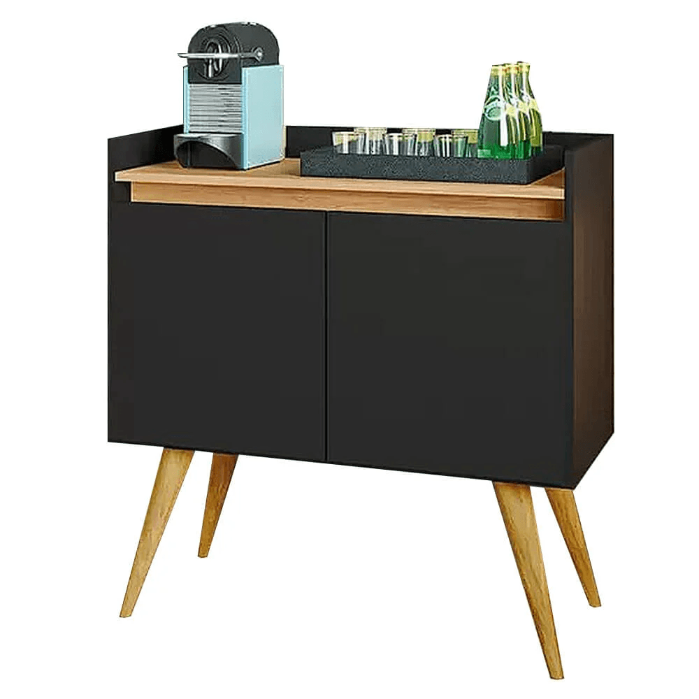 Aparador Moderno 2 puertas Bostón color Negro/Duna TU MESITA Aparador Moderno 2 puertas Bostón color Negro/Duna TU MESITA