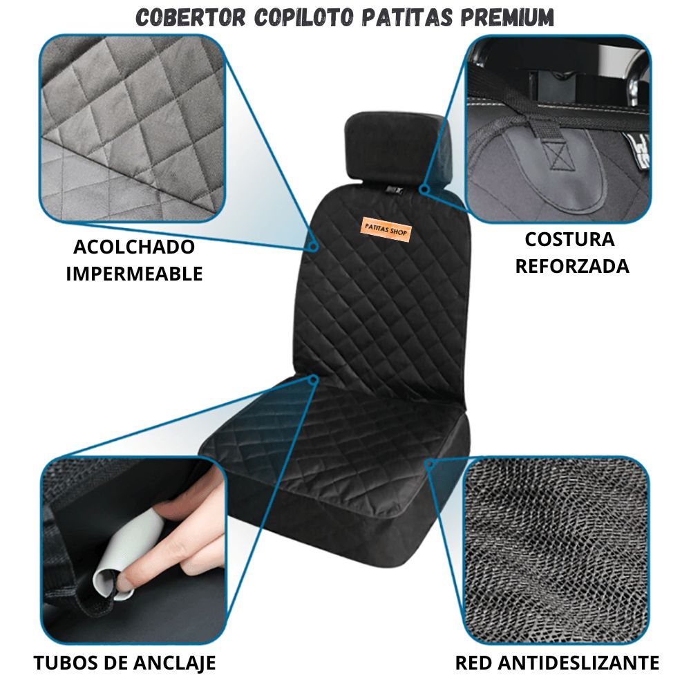 Cobertor Protector Funda Copiloto Auto para mascotas Patitas Shop Cobertor Protector Funda Copiloto Auto para mascotas Patitas Shop