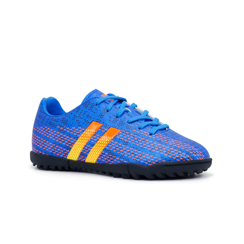 Zapatilla de Futbol para Niño Patrick DARWIN-N24 Azul Naranja Talla 32 Zapatilla de Futbol para Niño Patrick DARWIN-N24 Azul Naranja Talla 32