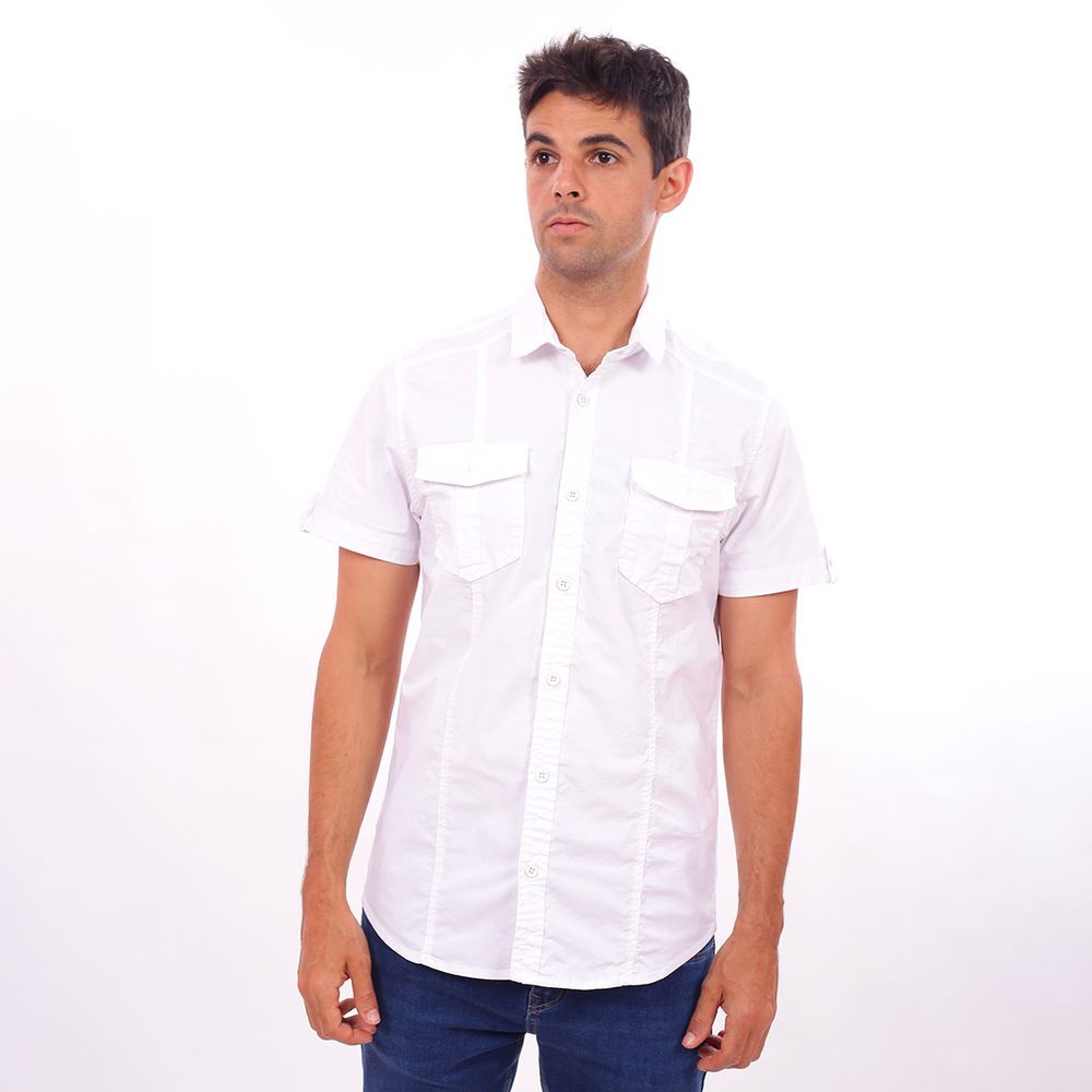 Camisa Mc Hombre Parada 111 Farru Color Blanco Talla M Camisa Mc Hombre Parada 111 Farru Color Blanco Talla M