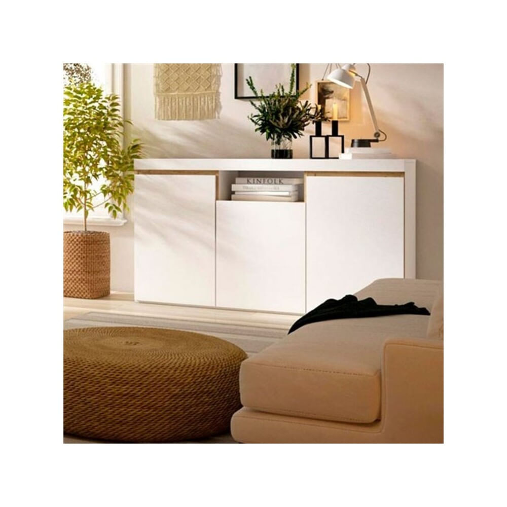 Aparador Moderno Elis color Blanco 3 puertas TU MESITA Aparador Moderno Elis color Blanco 3 puertas TU MESITA