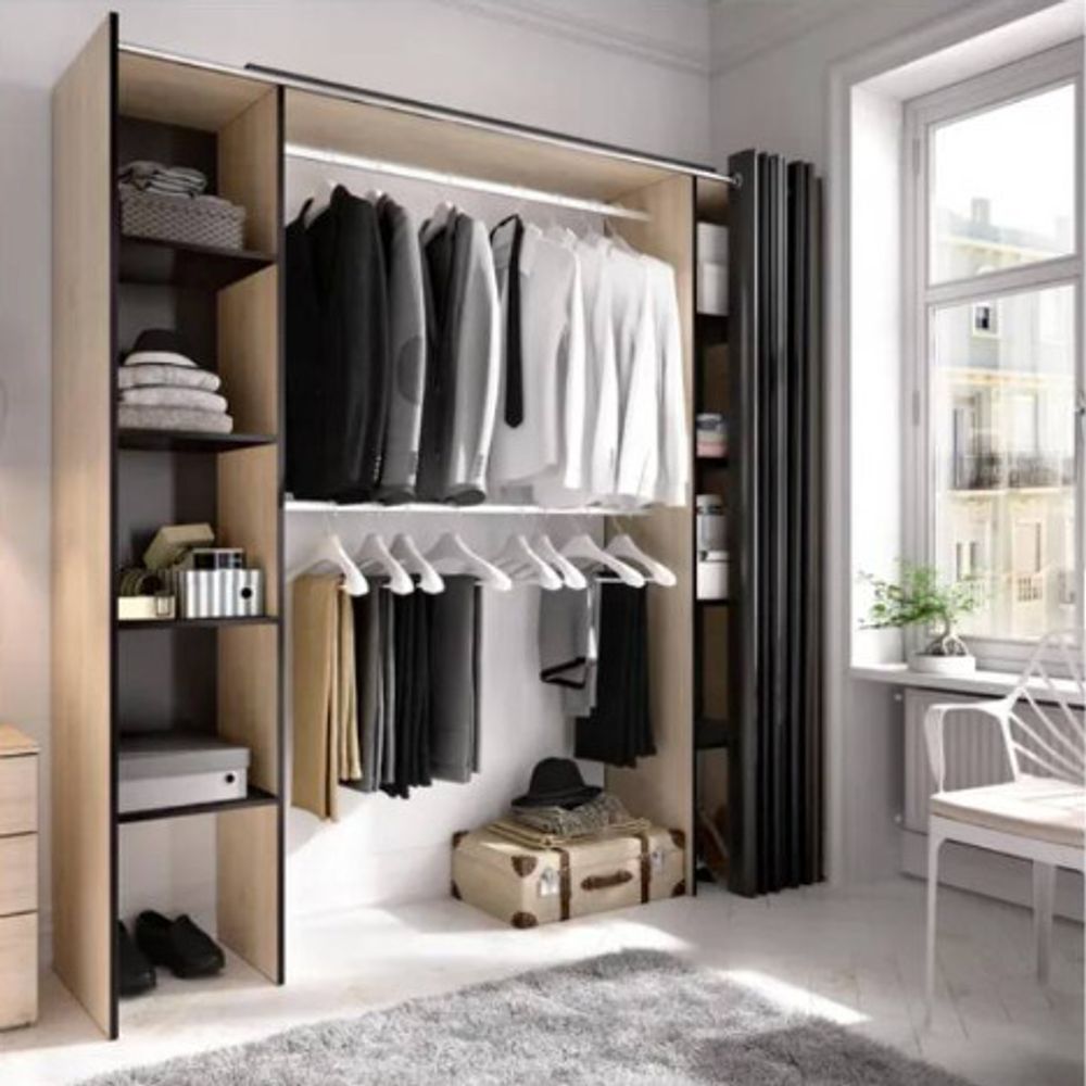 Kit Vestidor con Cortina modelo LIA Nacion Muebles Kit Vestidor con Cortina modelo LIA Nacion Muebles