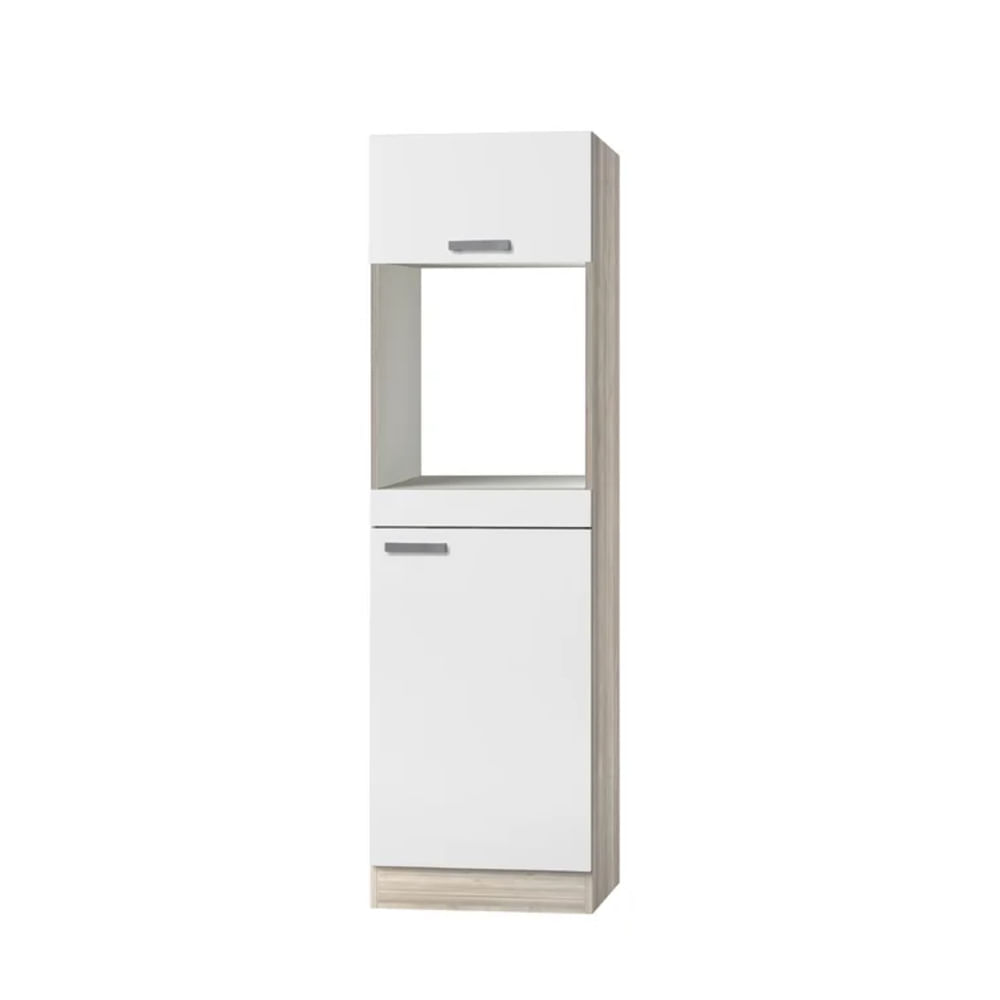 Mueble de Cocina Moderno Nara Blanco y Marrón R&R MUEBLES Mueble de Cocina Moderno Nara Blanco y Marrón R&R MUEBLES