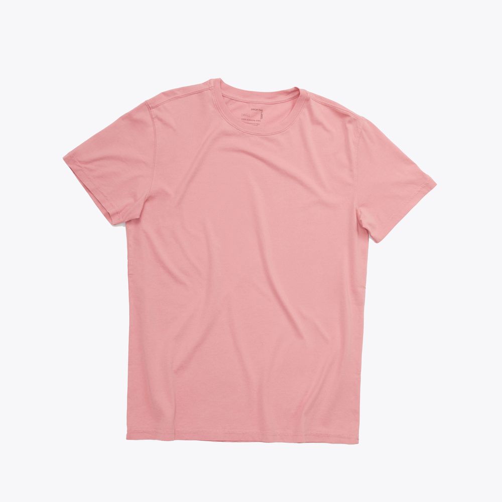 Polo Rosado Coral para Hombre Drop the Label Cuello Redondo Manga Corta Algodón Pima talla XXL Polo Rosado Coral para Hombre Drop the Label Cuello Redondo Manga Corta Algodón Pima talla XXL