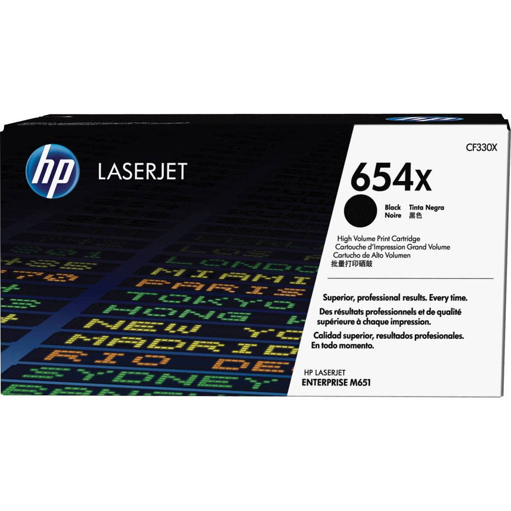 Cartucho de Tóner Hp 654X de Alta Capacidad para Impresoras Láser en Negro 1091484-REG Cartucho de Tóner Hp 654X de Alta Capacidad para Impresoras Láser en Negro 1091484-REG
