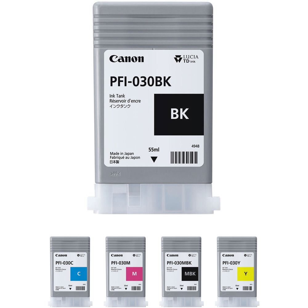 Bundle de Tanques de Tinta Canon Pfi 030 para Impresoras de Gran Formato Canon Seleccionadas 1572194-REG Bundle de Tanques de Tinta Canon Pfi 030 para Impresoras de Gran Formato Canon Seleccionadas 1572194-REG