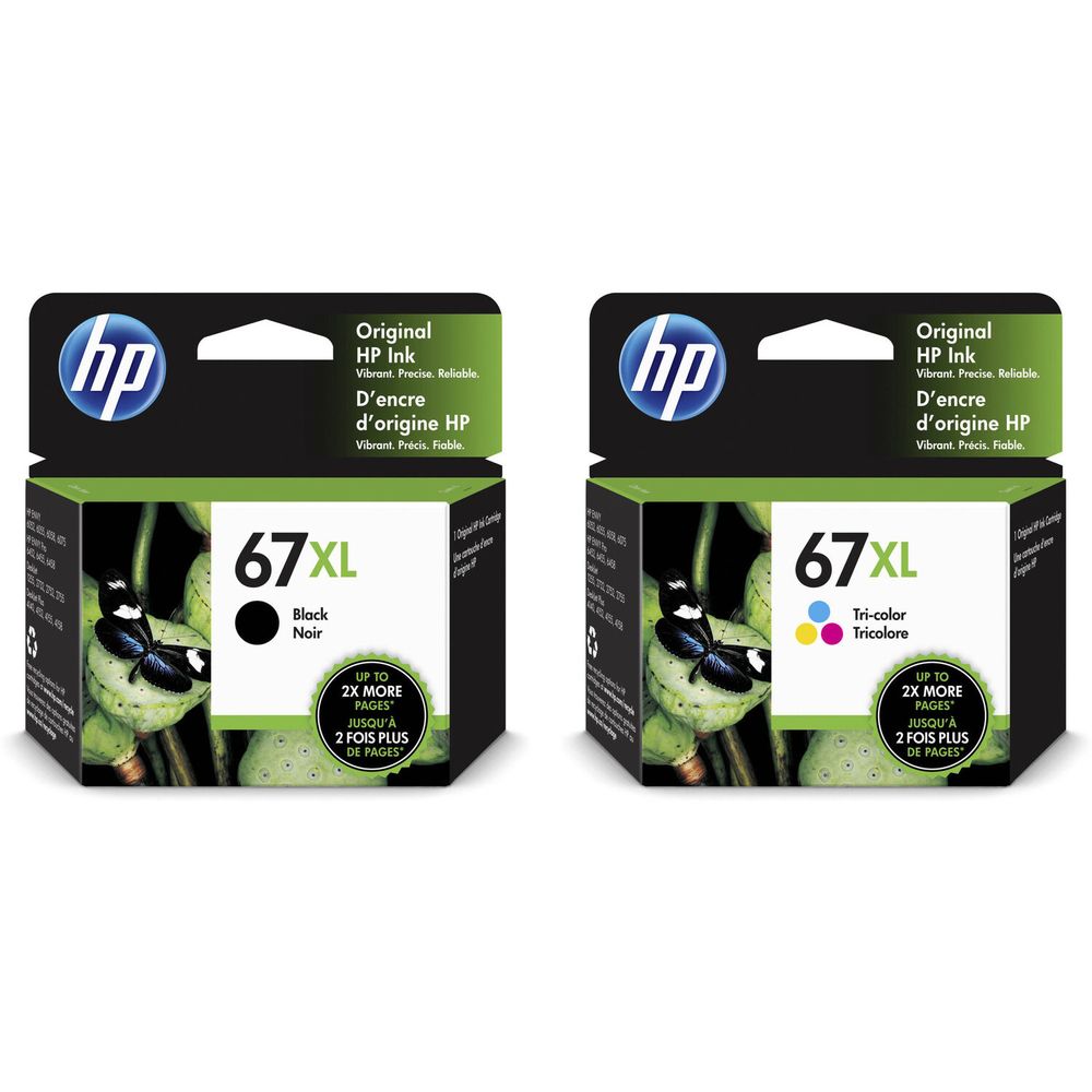 Set de Cartuchos de Tinta Hp 67Xl de Alto Rendimiento para Impresoras Todo en Uno Envy 6055 y 6455 1612549-REG Set de Cartuchos de Tinta Hp 67Xl de Alto Rendimiento para Impresoras Todo en Uno Envy 6055 y 6455 1612549-REG