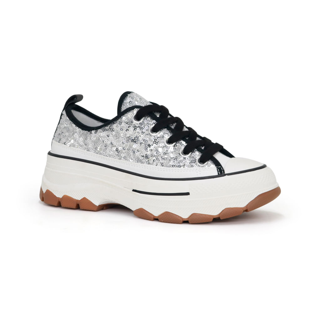 Zapatillas Urbanas Mujer Ariana 24I4-4201 PLATA 37 Zapatillas Urbanas Mujer Ariana 24I4-4201 PLATA 37