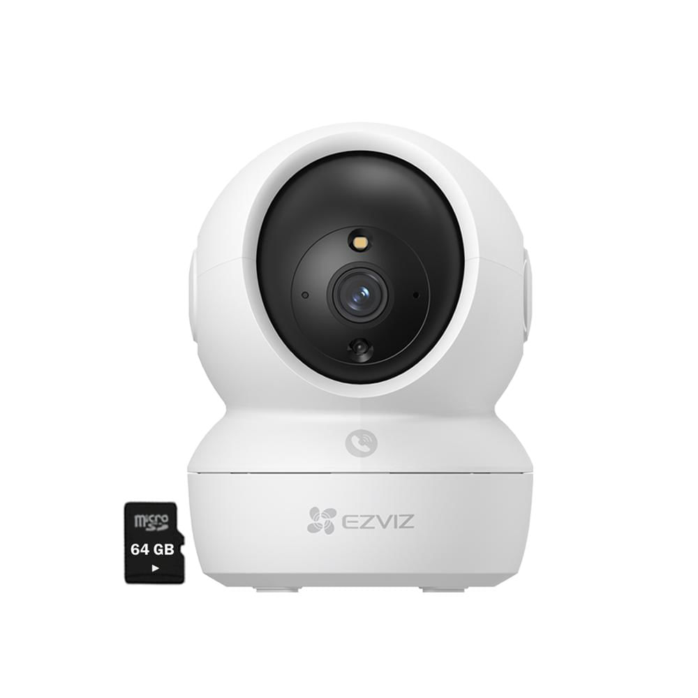 Cámara Vigilancia Wifi H6C PRO 2k 3MP Ezviz Gira 360 Llamada app - Micro SD 64Gb Cámara Vigilancia Wifi H6C PRO 2k 3MP Ezviz Gira 360 Llamada app - Micro SD 64Gb