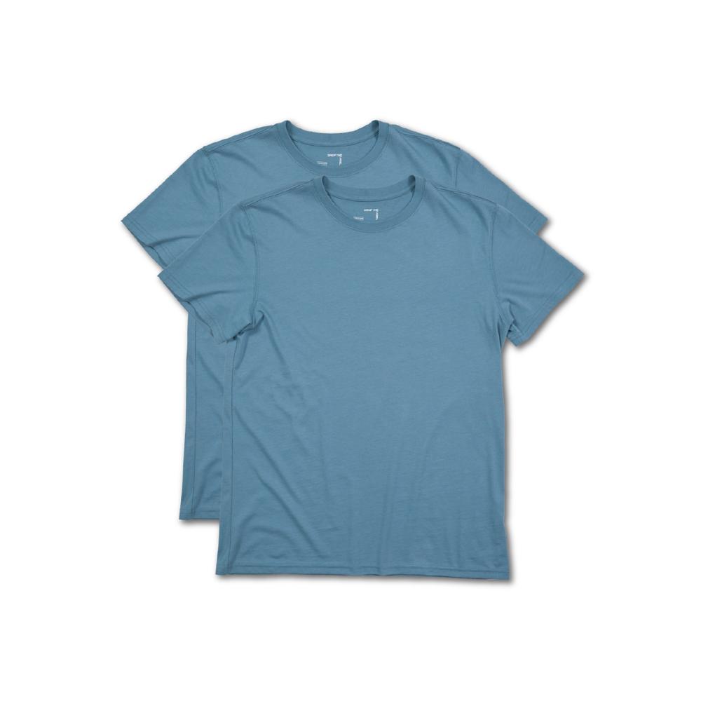 2-Pack Polo Azul Acero para Hombre Drop the Label Cuello Redondo Manga Corta Algodón Pima talla M 2-Pack Polo Azul Acero para Hombre Drop the Label Cuello Redondo Manga Corta Algodón Pima talla M