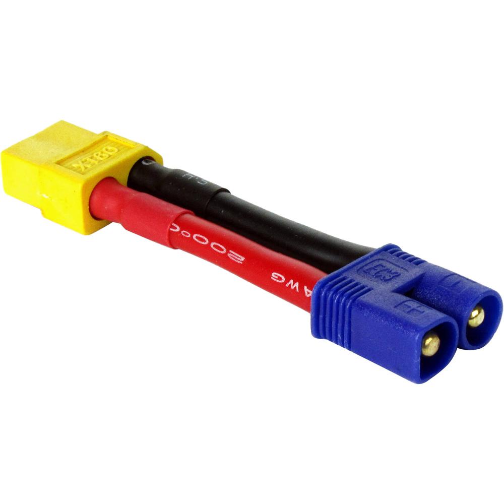 Adaptador de Cable XT60 Femenino a EC3 Masculino para ESC/Baterías de Vehículos RC 1242124-REG Adaptador de Cable XT60 Femenino a EC3 Masculino para ESC/Baterías de Vehículos RC 1242124-REG