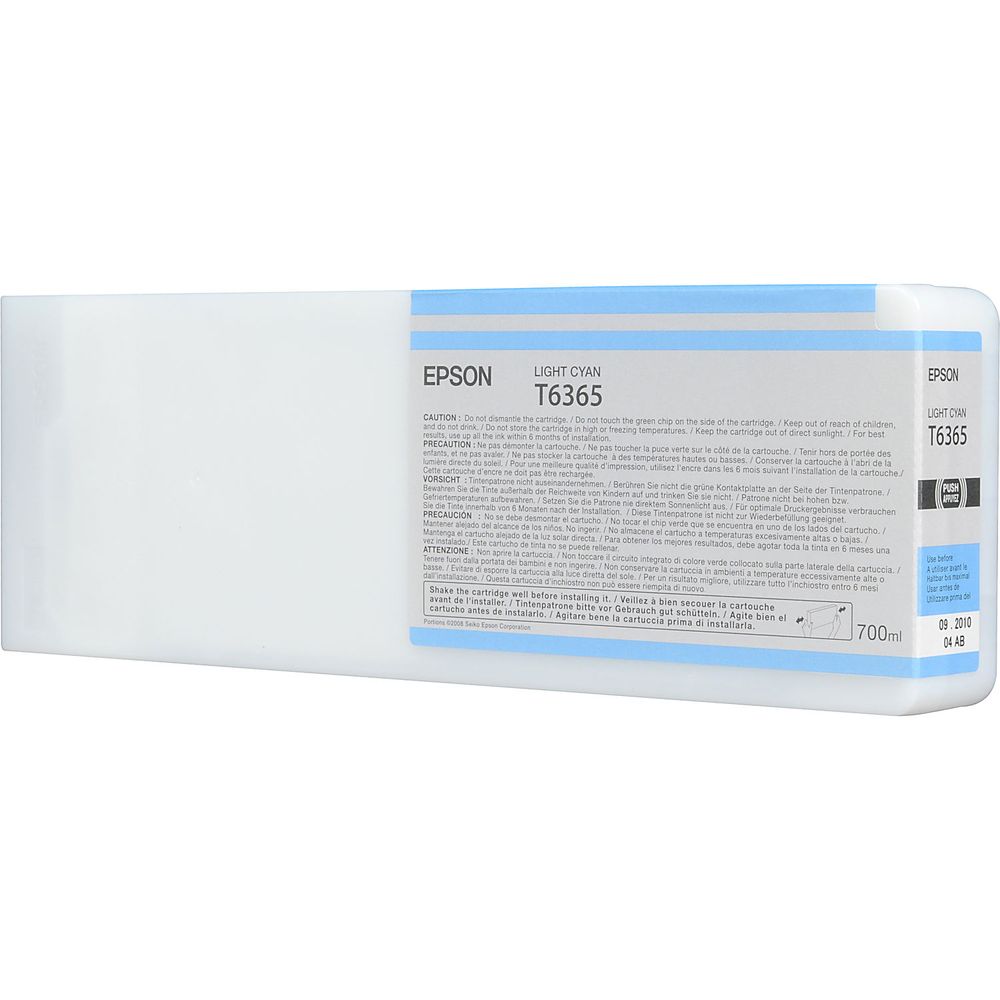 Cartucho de Tinta Epson Ultrachrome Hdr T636500 Light Cyan para Impresoras Stylus Pro Seleccionadas 587344-REG Cartucho de Tinta Epson Ultrachrome Hdr T636500 Light Cyan para Impresoras Stylus Pro Seleccionadas 587344-REG