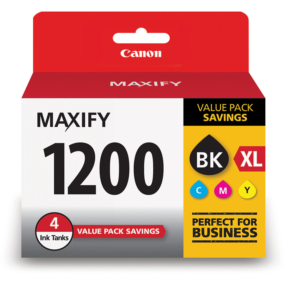 Value Pack de Tanques de Tinta Canon Pgi 1200Xl de 4 Colores 1700878-REG Value Pack de Tanques de Tinta Canon Pgi 1200Xl de 4 Colores 1700878-REG