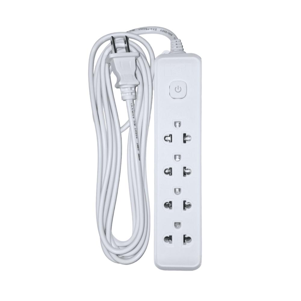 Extension Ignifuga 3 Metros con 4 Tomas mas 1 Toma Lateral Home Light Extension Ignifuga 3 Metros con 4 Tomas mas 1 Toma Lateral Home Light