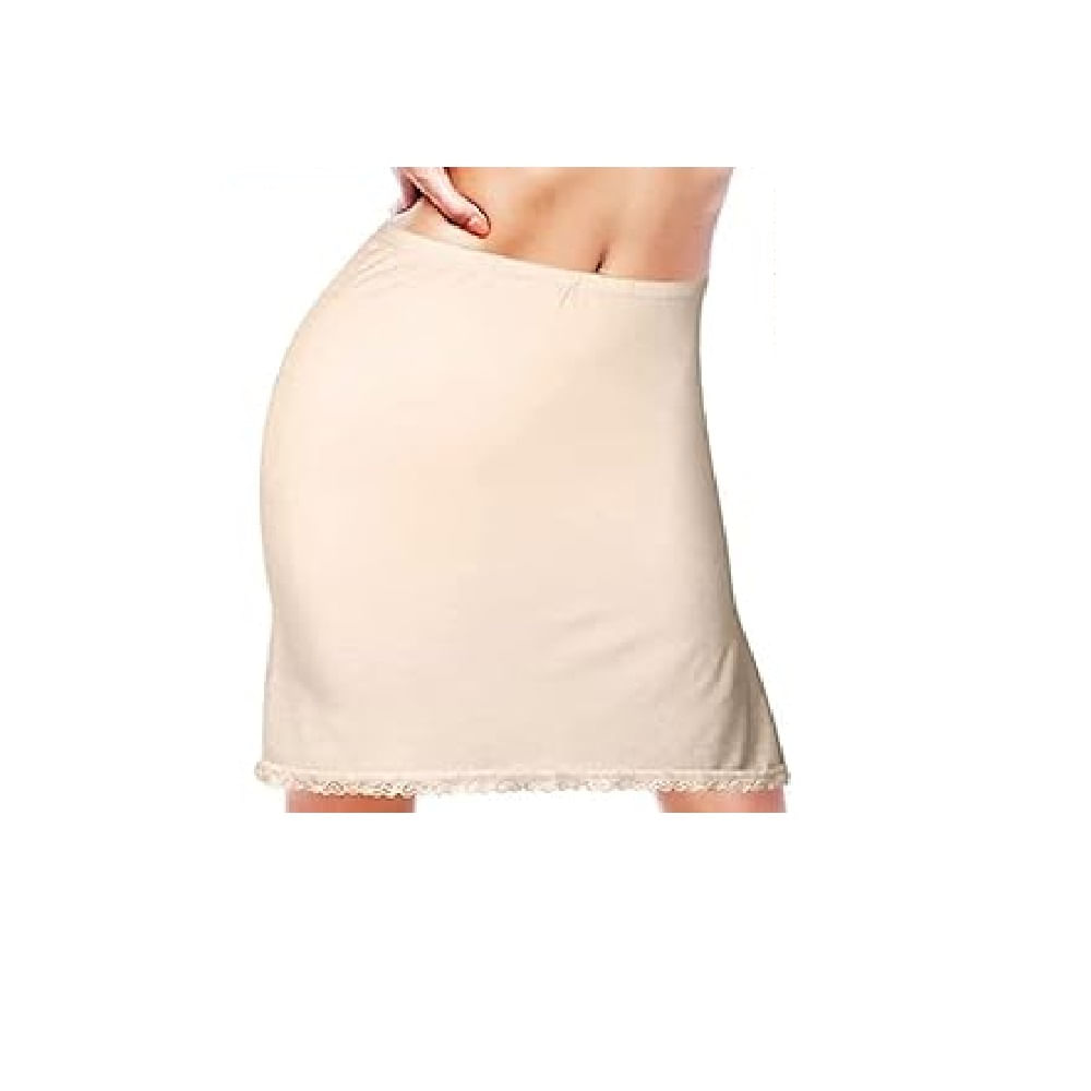 Enagua Corta Beige para Mujer Talla S Enagua Corta Beige para Mujer Talla S