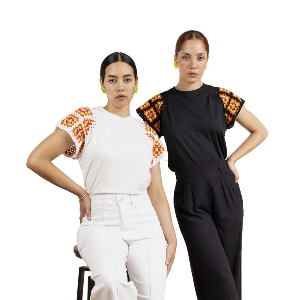 Polo Metamorfosis Amelia Manga Tejida Negro Talla L Polo Metamorfosis Amelia Manga Tejida Negro Talla L