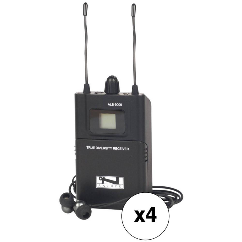 Anchor Audio ALB-9000 Beltpack Receiver for Assistive Listening (902 - 928 MHz, 4-Pack) 1585252-REG Anchor Audio ALB-9000 Beltpack Receiver for Assistive Listening (902 - 928 MHz, 4-Pack) 1585252-REG