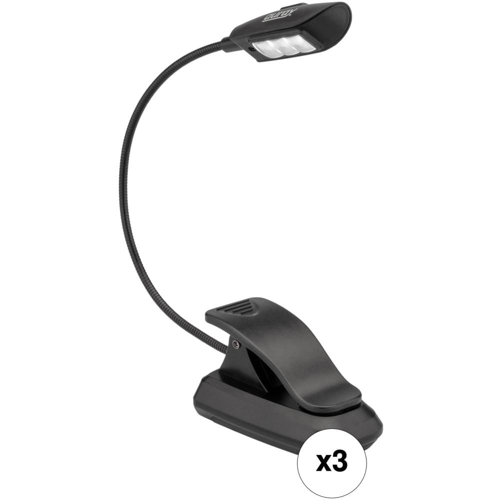 Auray M-LED3-CL Luces de Atril Musical con Clip de 3 LEDs y Cuello de Ganso Flexible (Paquete de 3) 1469524-REG Auray M-LED3-CL Luces de Atril Musical con Clip de 3 LEDs y Cuello de Ganso Flexible (Paquete de 3) 1469524-REG