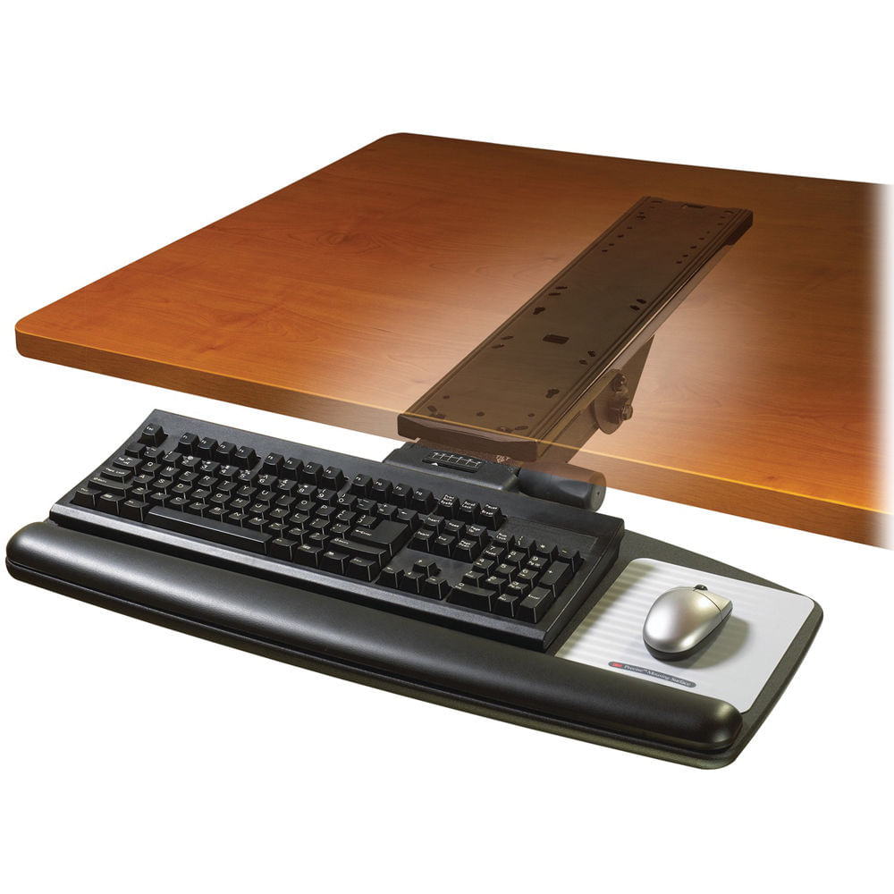 Bandeja de Teclado Ajustable 3M AKT90LE con Brazo de Ajuste Fácil - 23 Bandeja de Teclado Ajustable 3M AKT90LE con Brazo de Ajuste Fácil - 23