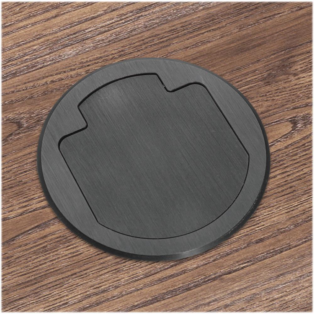 Caja de Conexiones de Mesa FSR T3-AC2-CAT6-BLK (Cubierta Redonda Negra) - Instalación Empotrada, Dis 662416-REG Caja de Conexiones de Mesa FSR T3-AC2-CAT6-BLK (Cubierta Redonda Negra) - Instalación Empotrada, Dis 662416-REG